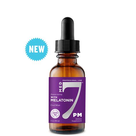 2 oz/60 ml | 3375 mg Med 7 PM with Melatonin - Med 7 CBD