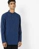 Buy Navy Blue Kurtas for Men by NETPLAY Online | Ajio.com