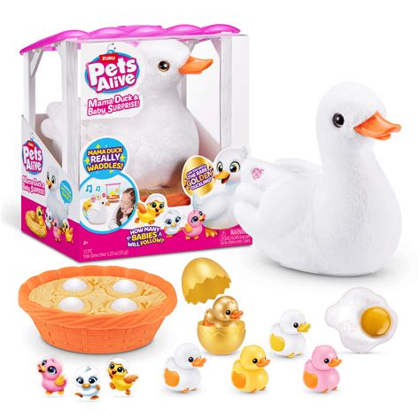 Pets Alive Mama Duck & Baby Surprise, Nurturing Play Surprise Hatching ...