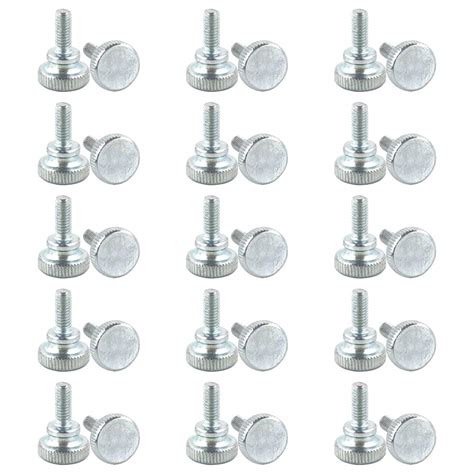Buy 30Pack M4x10mm Thumbscrew Threaded Knurled Grip Knobs Thumb Screw ...