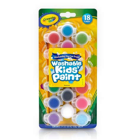 Crayola Washable Kids Paint Set 18 Colours | Kidsplay Crafts - Art and ...