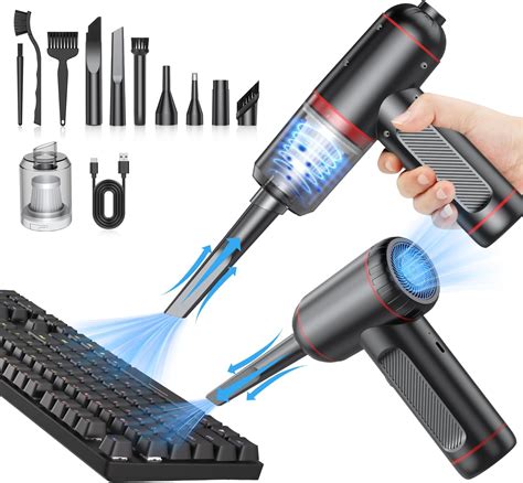 Aspiradora de Mano & Plumero de Aire, 2en1 Aspiradora Inalámbrica de 3 ...