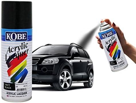 Kobe Car Touchup Spray Paint 400ml - Gloss Black : Amazon.in: Car ...