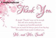 Wedding Gift Thank You Cards Wording by Wedding Thank You Card Wording Sles Easyday Wedding Gift Thank You Cards Wording