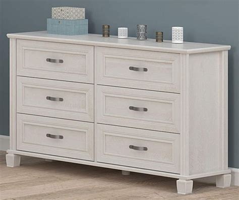 white 6 drawer dresser