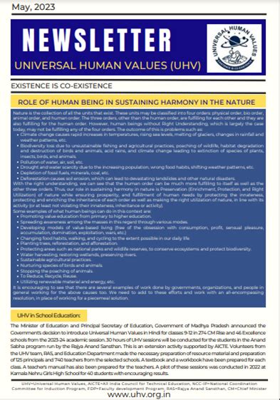 Newsletters - UHV Foundation