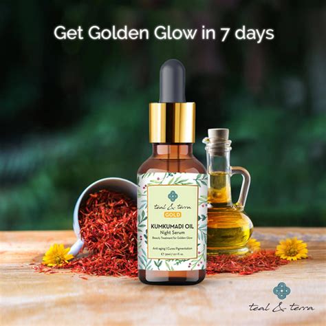 Kumkumadi Oil - Anti-Ageing Kumkumadi Night Serum For Pigmentation ...