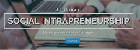 Social Intrapreneurship | Courses | CSIM | Centre for Social Initiative ...