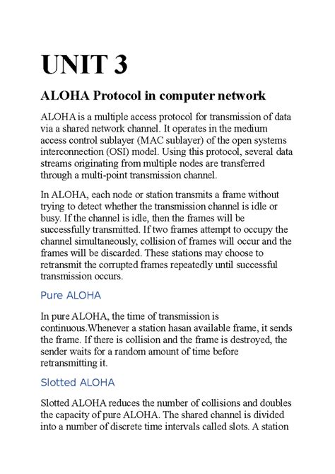 Image result for Aloha in Computer Network