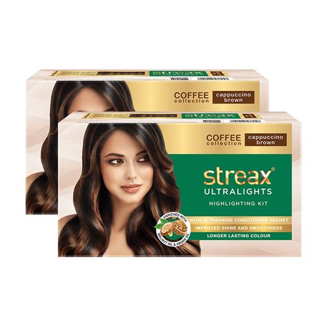 Buy Streax Ultralights Hair Colour Highlight Kit |Brown Hair Colour ...