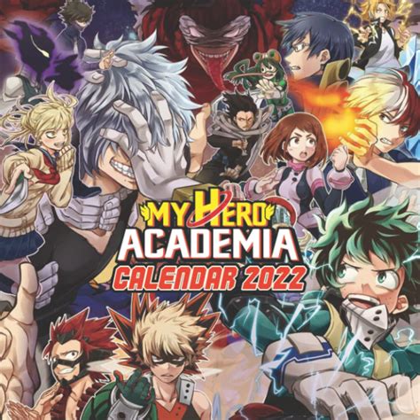 My Hero Academia Official My Hero Academia 2022 Calendar Monthly ...