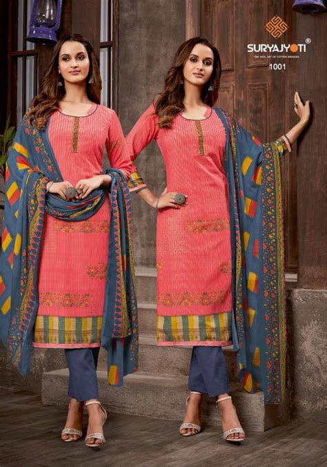 Suryajyoti Nimaaya Vol-1 cotton Patiyala Designer Dress material ...