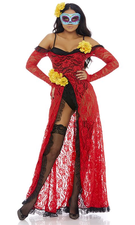 Adult Reina De Muerte Day of the Dead Women Costume | $67.99 | The ...