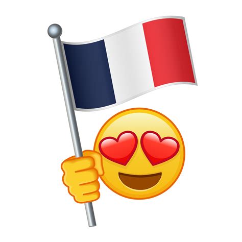 Emoji with France flag Large size of yellow emoji smile 48204271 Vector ...