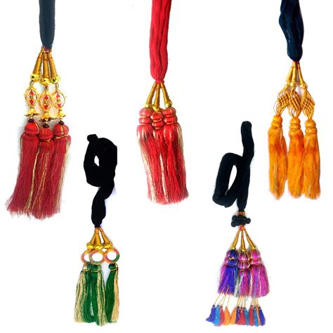Unik Onex 5 Different Designs Long Length Paranda Parandi Braid Tassles ...