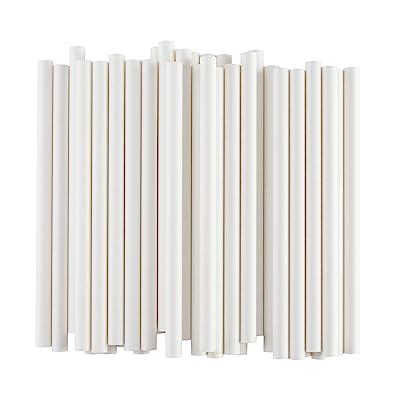 Buy ALINK Extra Wide White Paper Boba Smoothie Straws, 12mm Large ...