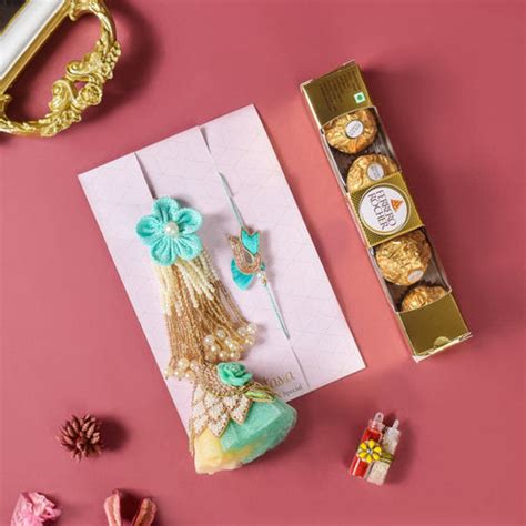 Home Decor Rakhi Hamper Set Of 6 Online - Premium Gift Hamper | Nestasia