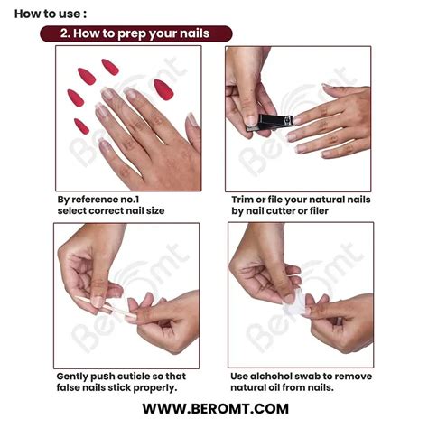 Buy Beromt Glossy Black Glitter False Nails With Application Kit Online