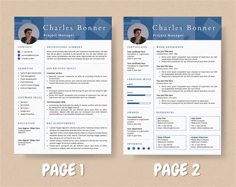 Functional Resume Templates Bundle - 5 Templates Included By ...