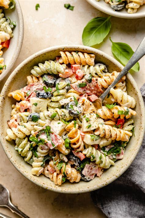 Creamy Italian Pasta Salad - The Defined Dish | Recipe | Classic pasta ...