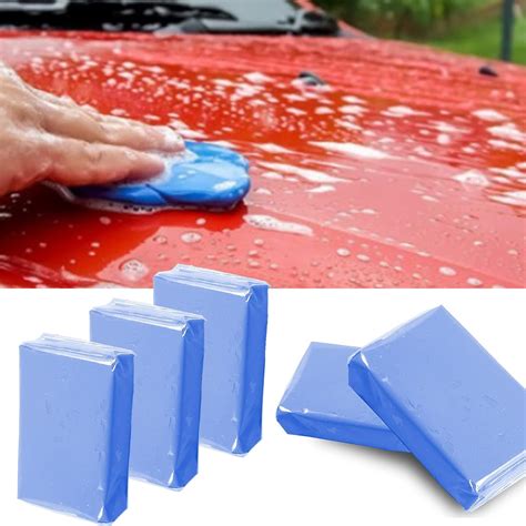 Car Clay Bar 5 Pack 500g, Premium Grade Clay Bars Auto Detailing Magic Clay Bar Kit with Towel ...