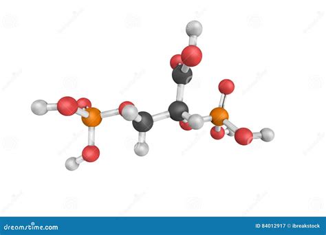 3d Structure of 2,3-Bisphosphoglyceric Acid (2,3-DPG), a Three-carbon ...