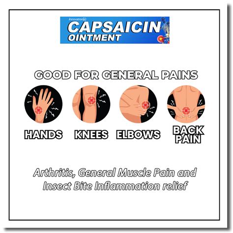 Capsaicin Ointment 10g Dealer’s Pack (100 pieces) – Anti Arthritis Joint Wrist Finger Neck ...