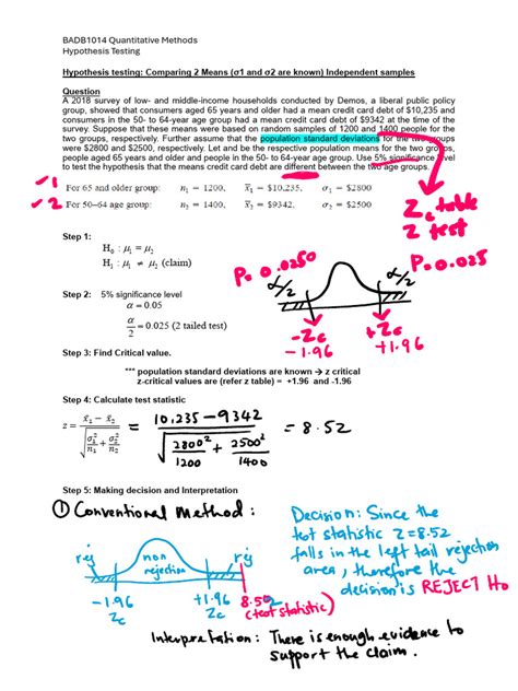 Image result for +Comparing Two Sample Means Hypothsis Testing