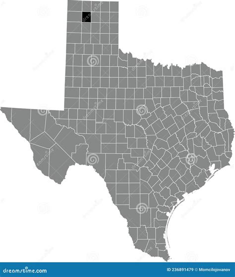 Location Map of the Moore County of Texas, USA Stock Vector ...