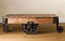 mill cart coffee table reclaimed factory cart table from restoration hardware mill cart coffee table reclaimed factory cart table from restoration hardware