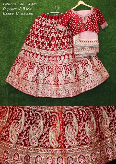 Fc Presents Series 1807 Designer Wedding Wear Velvet Lehenga Collection