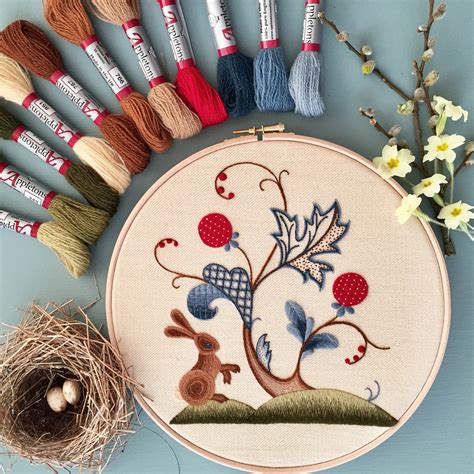 Crewel Work Embroidery Kits - Melbury Hill