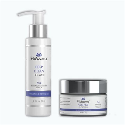 Philoderma Deep Clean Face Wash + Hydrating & Revitalizing Face ...