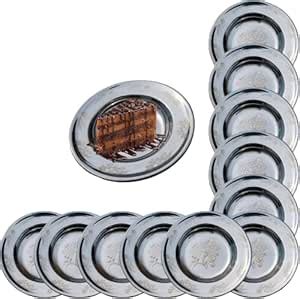 Buy SOAR UNITRADE Stainless Steel Small Snacks Plates Set of 12 ...