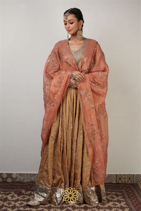 RYSA BANARASI EMBROIDERED LEHENGA