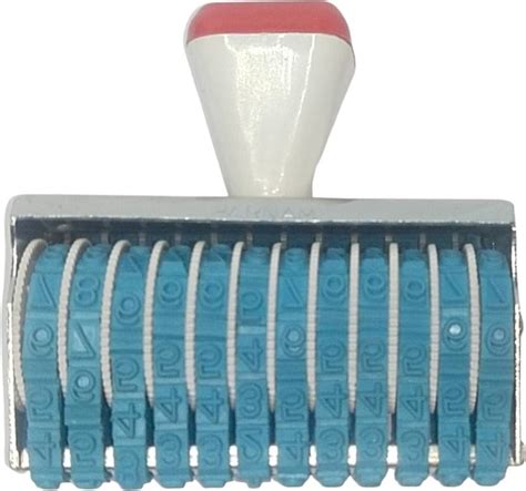 VAHISSH 12 Digit numbering rubber stamp with basic symbols Numbering ...