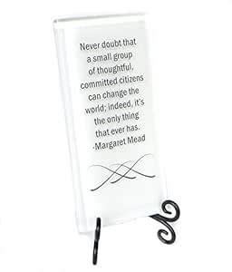 Lifeforce Glass Never Doubt Margaret Mead Quote Inspiration Glass ...