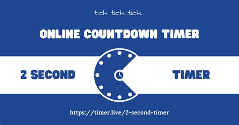 2 Seconds Timer (No Ads, Big, Free Customize)