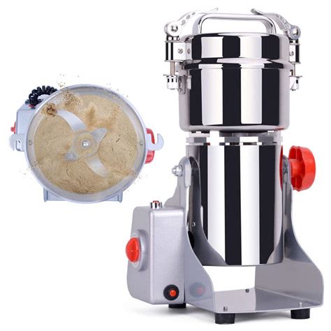 Buy 250G Electric Grain Mills Grinder Powder Swing Type Stainless Steel ...