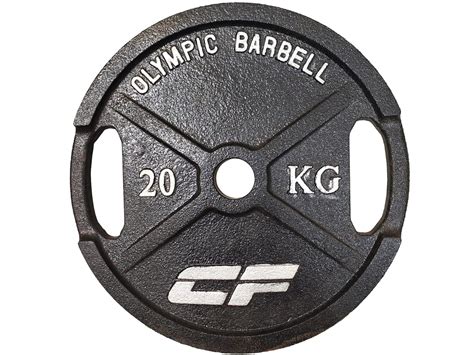 COMPLETE FIT Calibrated Powerlifting Cast Iron Weight Plates with Grip ...