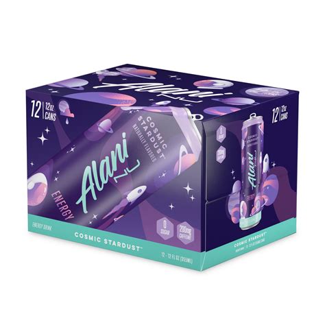Alani Nu Zero Sugar Energy Drink - Cosmic Stardust Flavor, 12oz Cans ...