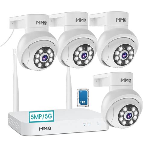 5MP Wireless Security Camera System Outdoor, 10CH Wireless NVR System ...