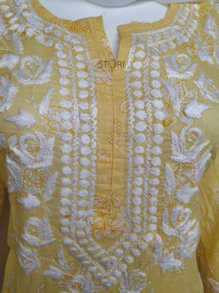 Niha Butter Yellow Soft Cotton Mulmul Chikankari Kurti & Palazzo Set ...