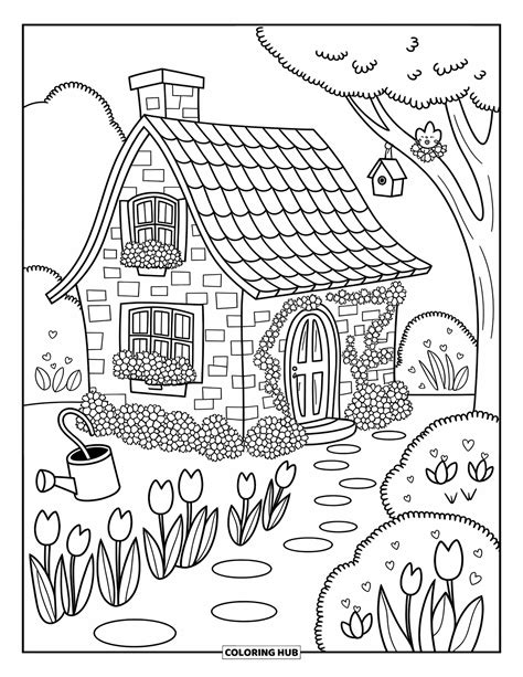 125+ House Coloring Pages for Kids & Adults (Free Printable PDFs)