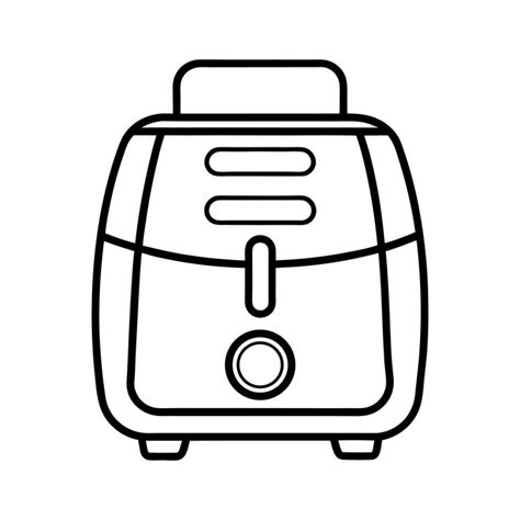 Minimalist air fryer vector art | Premium Vector