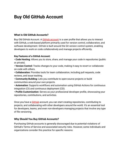 PPT - Buy Old GitHub Account PowerPoint Presentation, free download ...