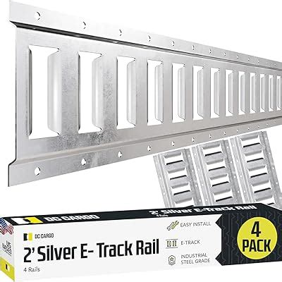 DC Cargo Mall E Track Tie Down Rail Kit 2 4 Pack for India | Ubuy