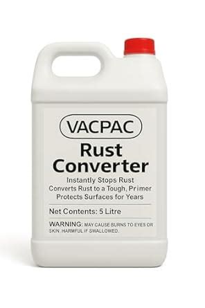 VAC PAC Rust Converter – 5 Litre, Liquid, Water-Based Rust Converter ...