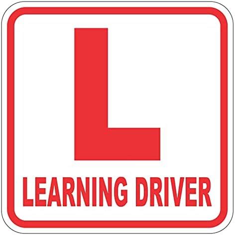 Skin Poster Red L Board Learning Driver Car Decal Sticker (Set of-2 ...