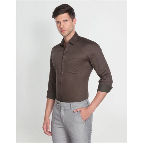 Buy Arrow Floral Print Dobby Formal Shirt Online